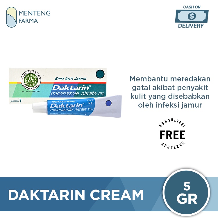 Daktarin Cream 5 g - Krim Anti Jamur Kulit