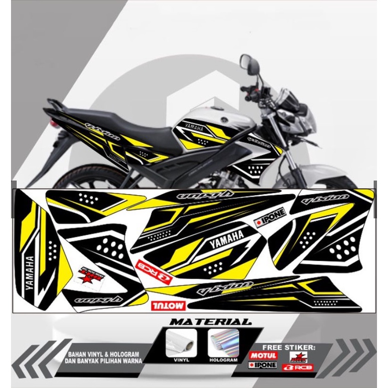 Sticker Striping Lis Variasi OLD 2008-2012 Vixion Lightning Decal Lis Variasi Vixion OLD 2008-2012
