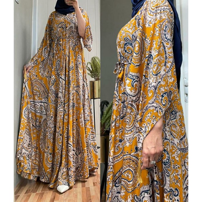 Batika Gown, GAMIS WANITA MUSLIM JUMBO CANTIK MOTIF BATIK FIT XXXL LD 130 BAHAN RAYON IMPORT KANCING BUSUI TERMURAH TERLARIS OOTD