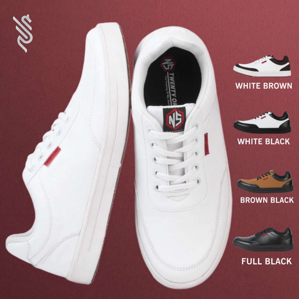 Cavana Full White Sepatu Sneakers Pria Putih Casual Original