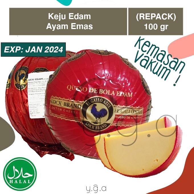 

Ready Stok Keju Edam Ayam Emas 100gr