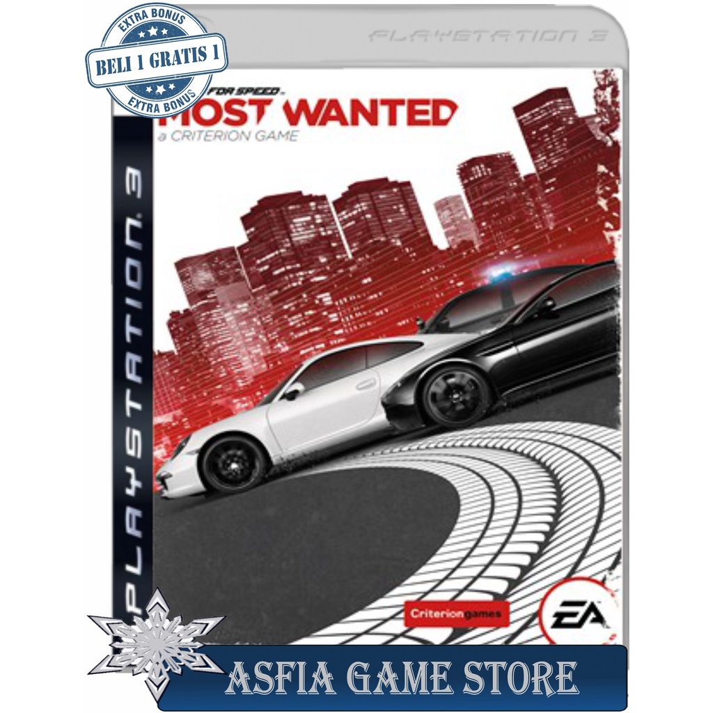 Need For Speed MOST WANTED DVD Kaset Game PS3 PKG CFW HEN MULTIMAN