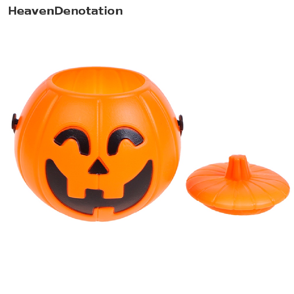 [HeavenDenotation] Halloween Christams Party Props Ember Labu Plastik Candy Box Halloween Dekorasi HDV