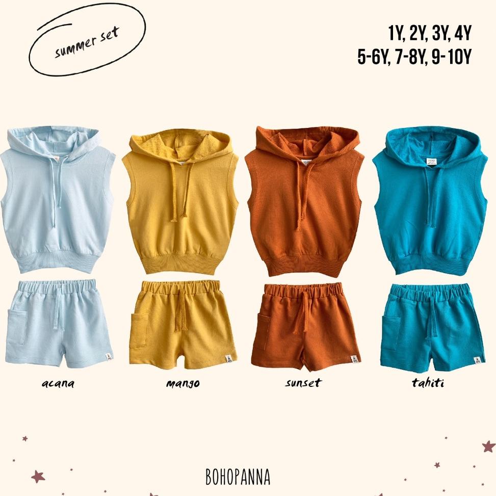 SPECIAL PRICE BOHOPANNA - SUMMER SET - Setelan Anak Lengan Pendek