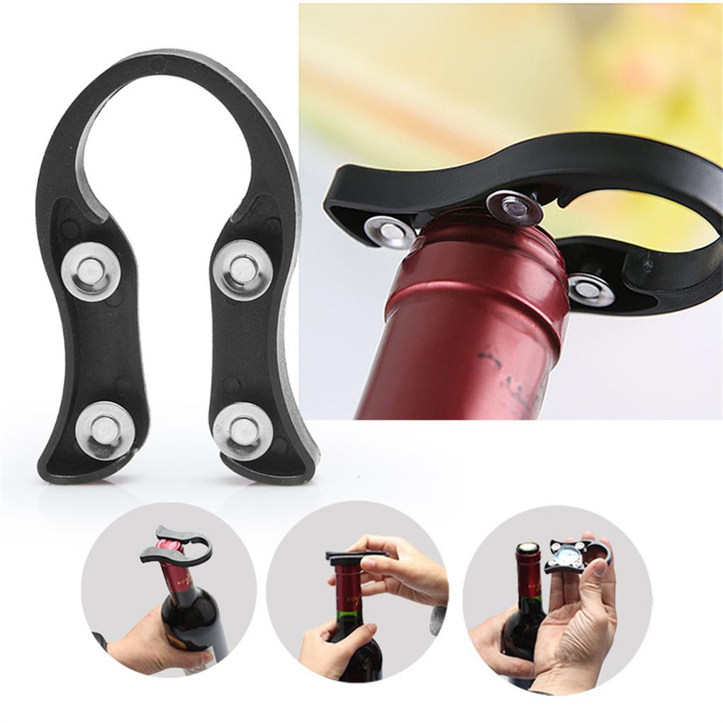 Pembuka Botol Wine Stainless Metal Set Corkscrew Pro Minuman Gabus Foil Slicer Aksesoris Peralatan Dapur Hadiah Cowok Dewasa