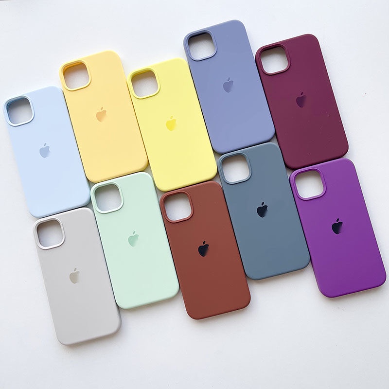 iPhone 11 12 Case Silicone Premium Full Cover Silikon Tebal Lembut Eart Tone Warna Netral