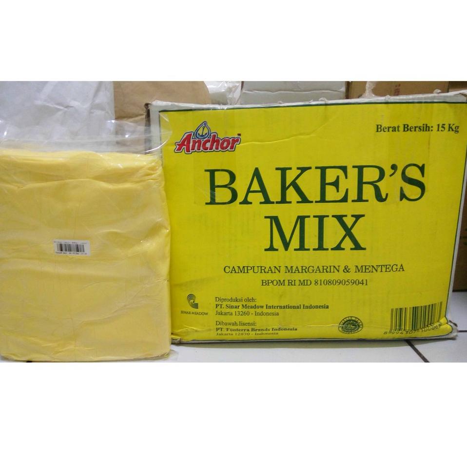 

► Anchor Bakers Baker Baker's Mix 1 kg Butter Mentega Blend 1 kg Repack ♙