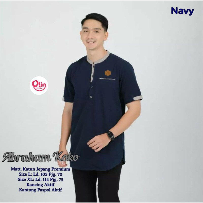 koko abraham warna navy size L