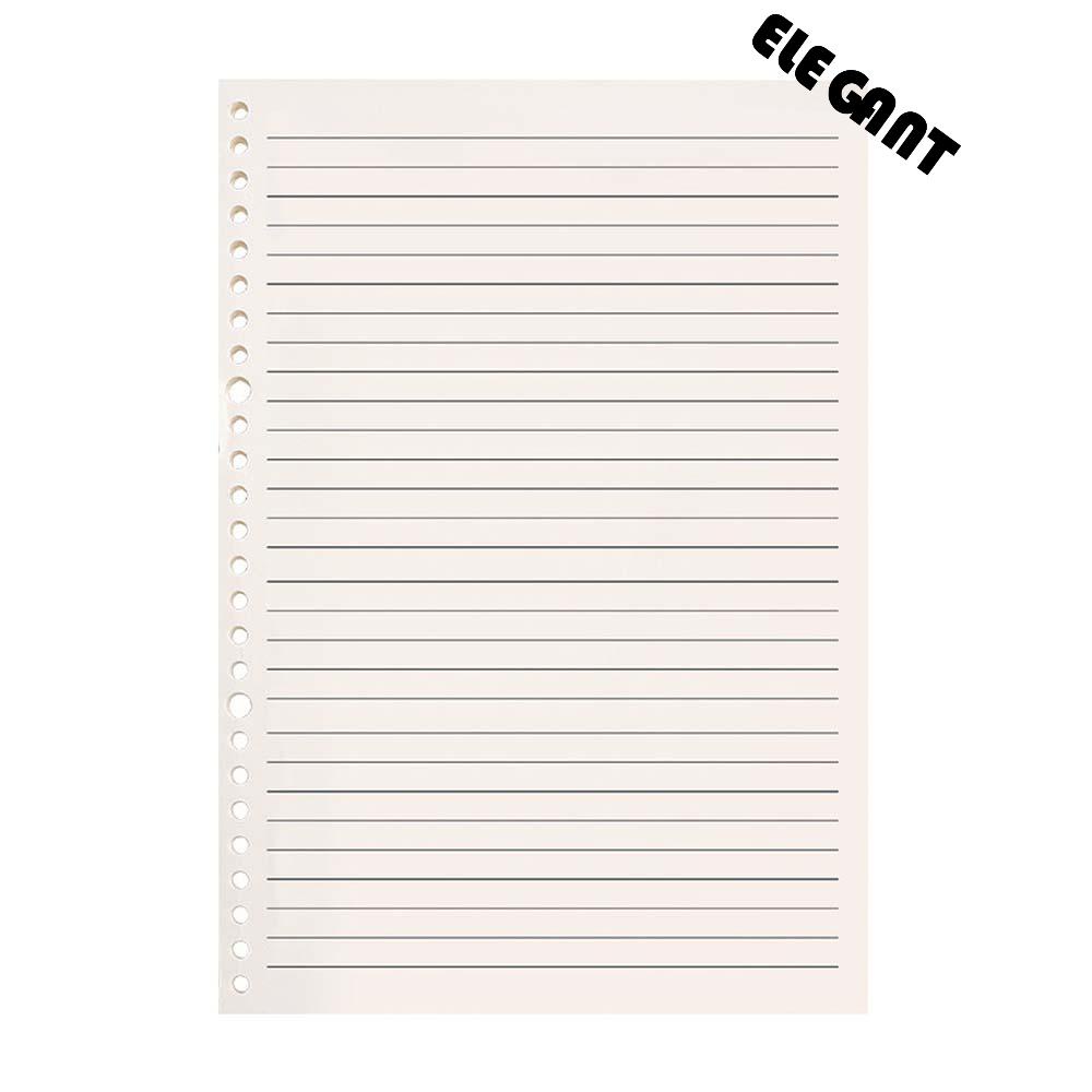 [Elegan] Loose Leaf Notebook Cornell Line Kraft Paper Diary Notepad Kantor Sekolah Perlengkapan Stationary Refill Spiral Binder Notebook