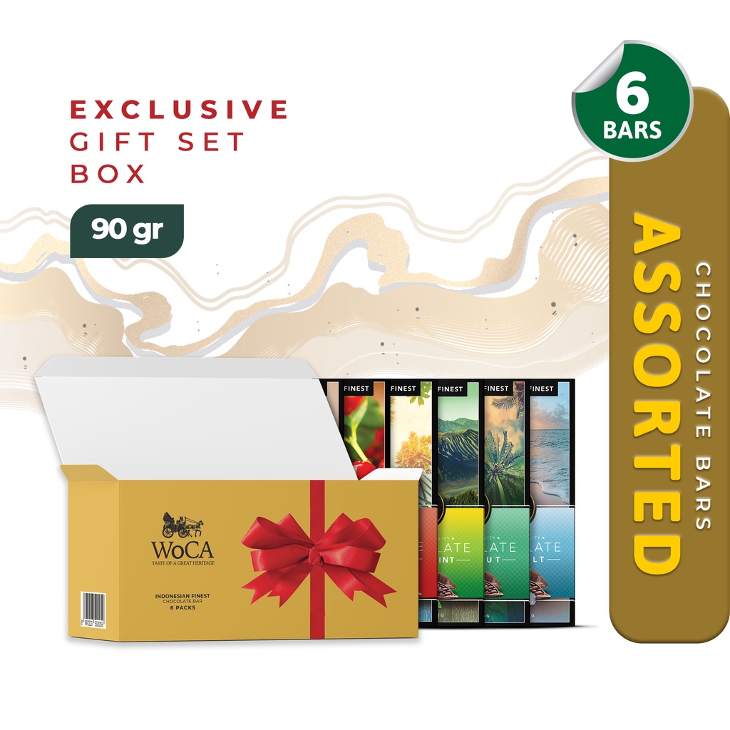 

WoCA Cokelat Mix Assorted Premium Chocolate Bar 6x90 gram