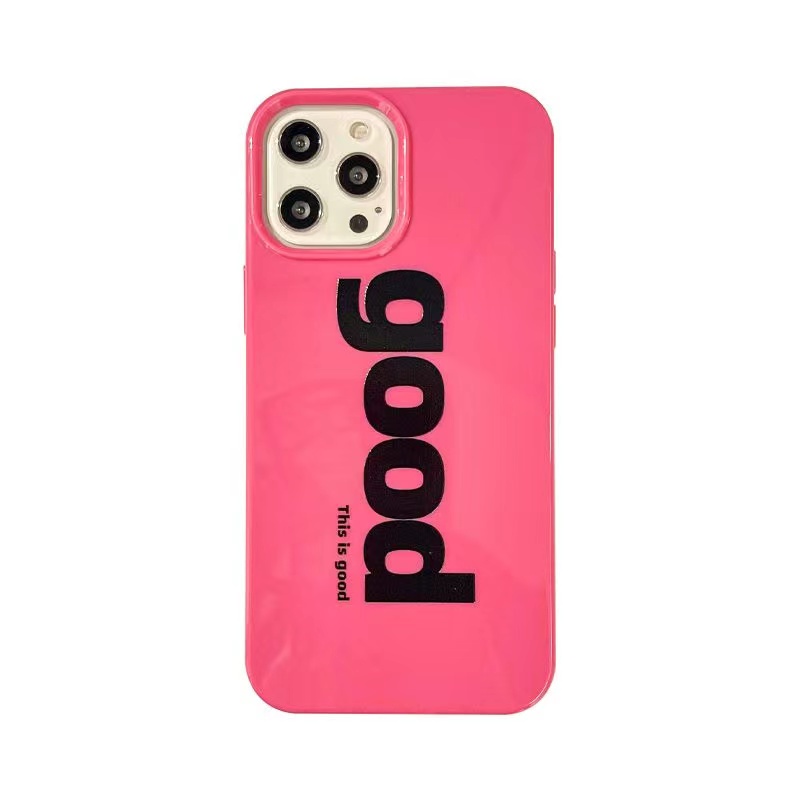 IPHONE Ins Pola Cocok Untuk Iphone14 14pro 14plus 13 13mini 13pro 13prm iPhone12 7Plus 8Plus Xr XS 13 12mini Pro Max Empat Sudut Casing Ponsel Tahan Guncangan