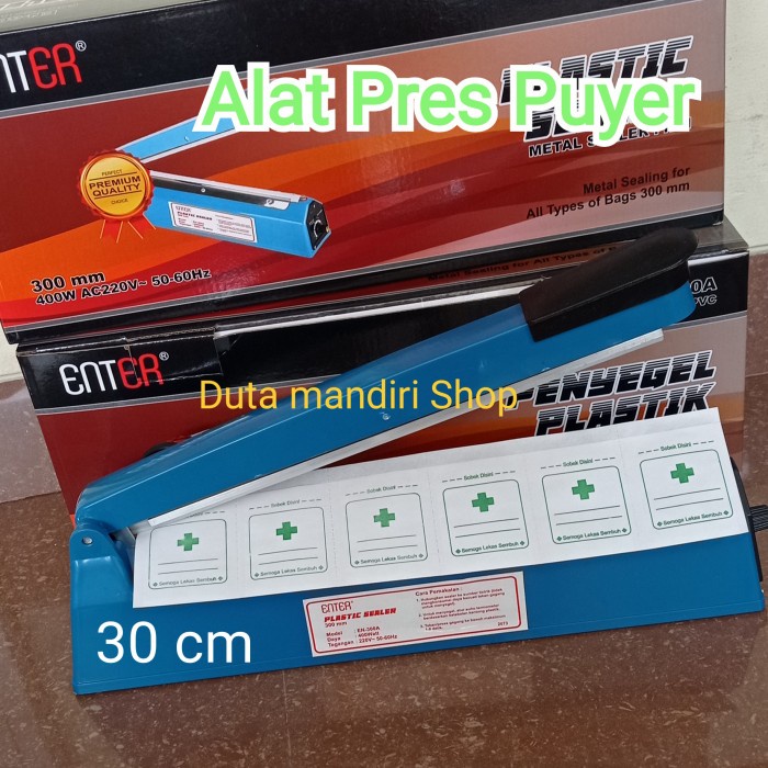 

Pemotong Alat Press Kertas Puyer / Kertas Obat Plastik 30 Cm