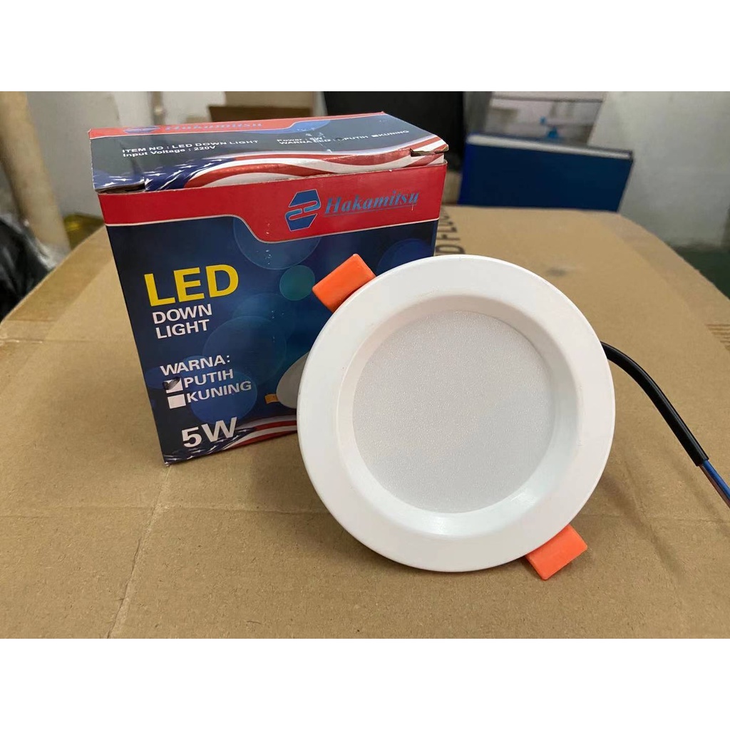 Lampu Downlight LED Panel White Putih Warm White Kuning 5w 7w 9w 12w 15w 18w Bulat Inbow 5 7 9 12 15 18 w watt