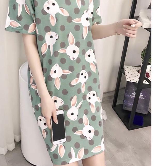 ♠ Daster kaos jumbo import chic ➼