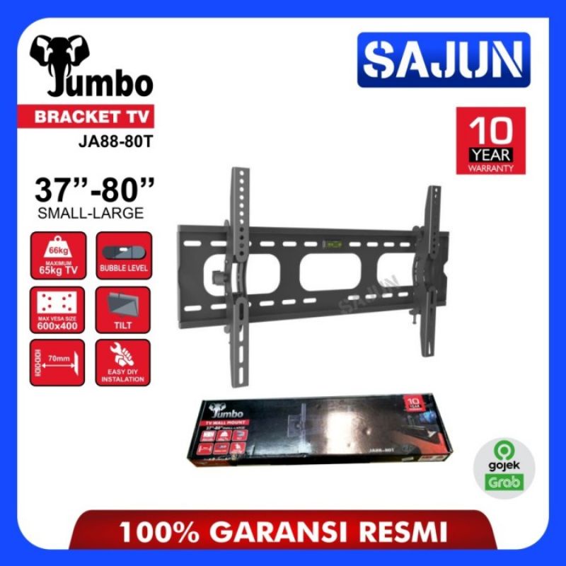Bracket TV Jumbo Wall Bracket TV 37-80 Inch JA88-80T Braket LED TV utk 37-80 Inch