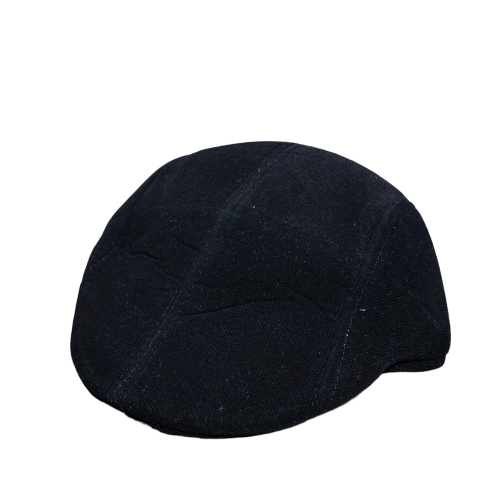 Topi Flat Cap Pet Pelukis Sutradara Newsboy Pesta Wanita Pria Polos Warna