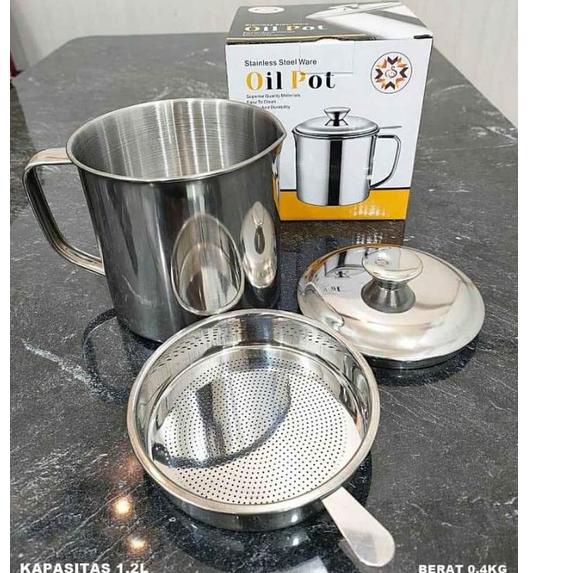 ✤ < SJA > Saringan Minyak / Oil Filter Pot  Stainless  / Oil Filter Pot Saringan Minyak ♘