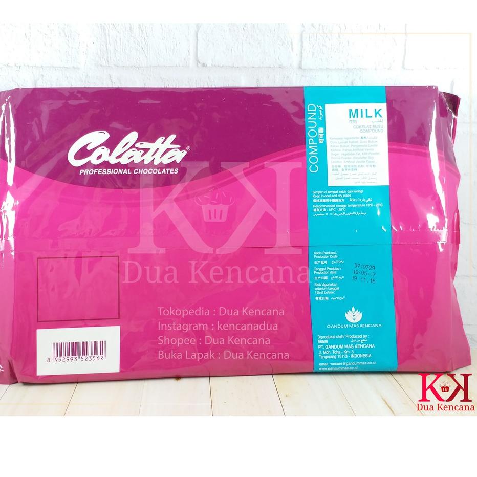 

✽ Colatta Milk Compound 1 KG Coklat Susu Compound Chocolate Collata ♤