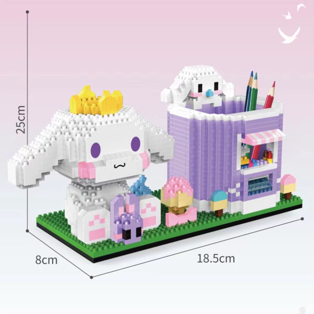 Mainan Blok Bangunan Rakitan Partikel Yang Kompatibel Dengan Edukasi Lego Pikachu Star Dew Pen Holder Puzzle Anak Laki-Laki Perempuan Hadiah