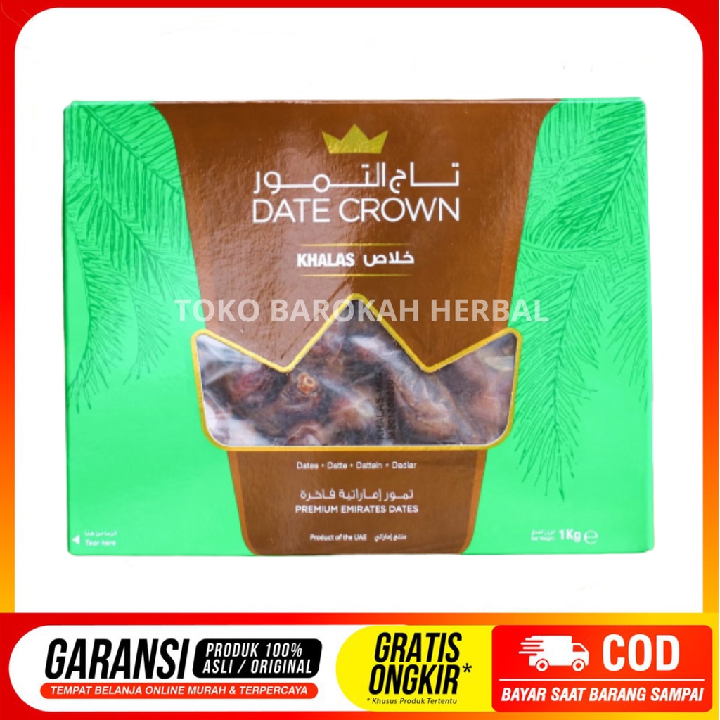 Jual Kurma Date Crown Khalas 1kg Kurma Basah Enak Empuk Lembut Dan