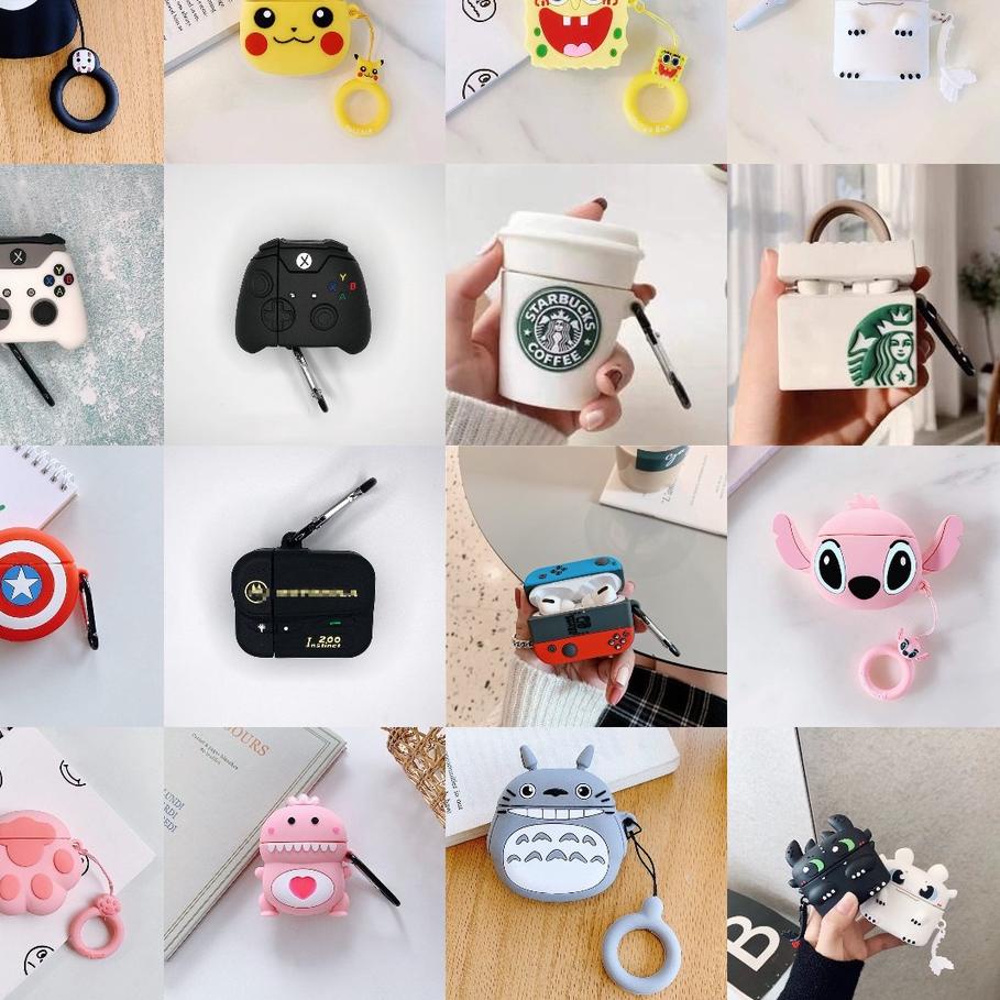 ℗ Robot TWS Wireless Earphone casing Airbuds T50 case/T30 case Motif 3D Cartoon Silicone Case ☜