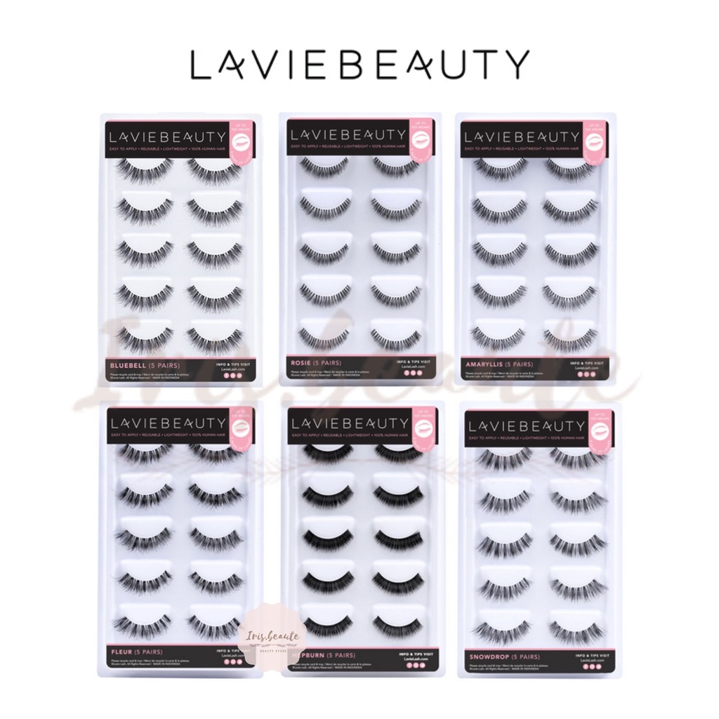 LAVIE LASH Value Pack Fake Lashes (5Pcs) / Bulu Mata Palsu