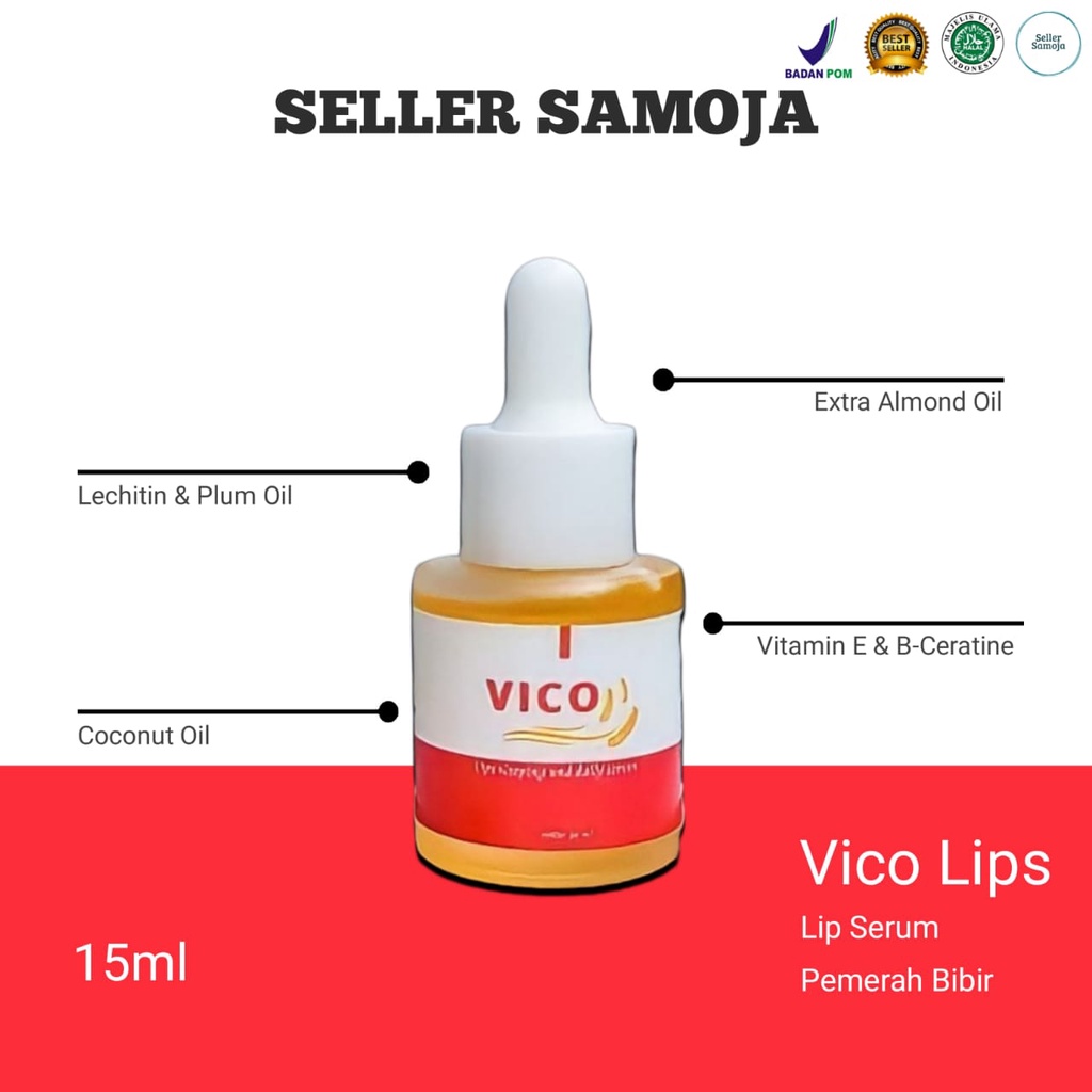 (COD) Vico Lips Serum Original Pemerah Bibir Permanen Pencerah Bibir Serum Bibir Pemerah Bibir Pemer