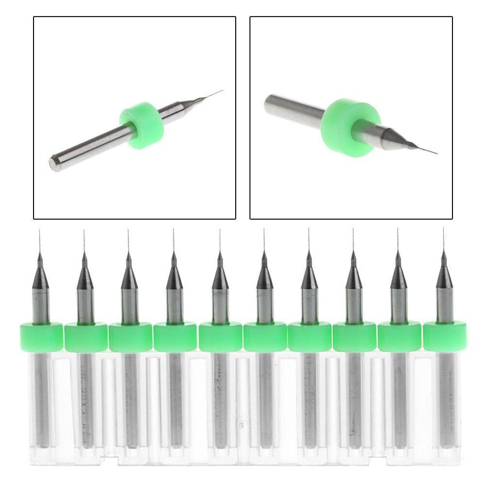 Suyo 10pcs Mata Bor PCB Alat Listrik Untuk Papan Sirkuit Cetak CNC Micro 0.1mm-1.0mm