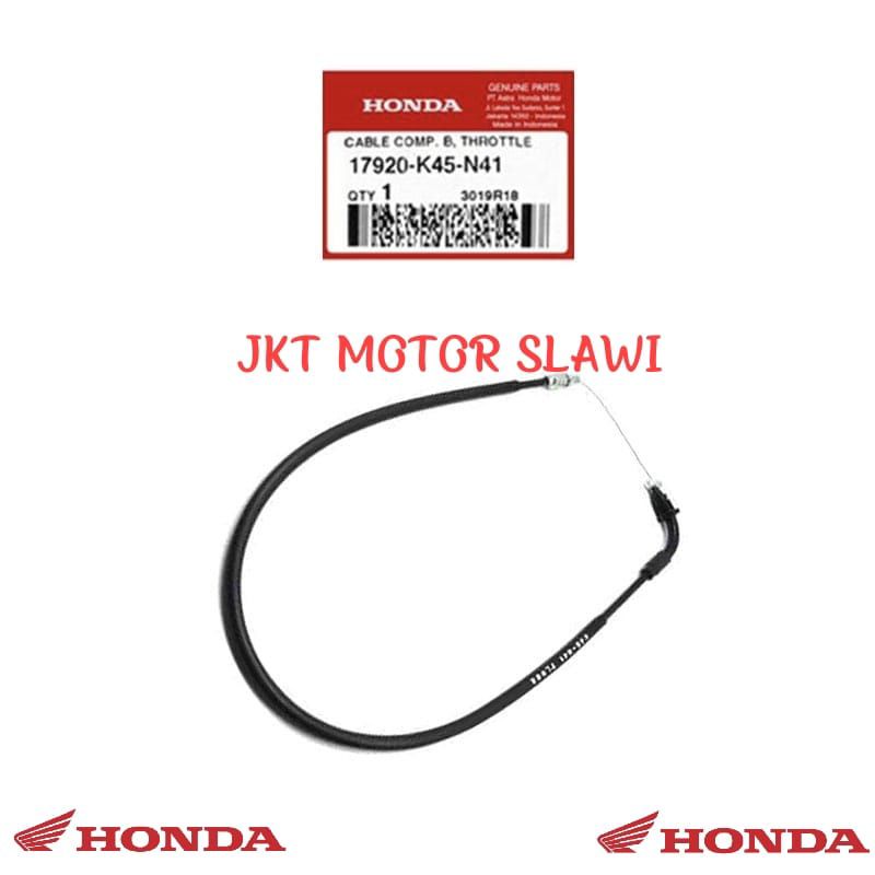 17920 k45 n41 kabel gas bawah cbr 150 led k45G k45N asli honda