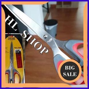 

parts Gunting Kertas Besar 8 inchi Joyko - Stainless Steel Gagang Plastik Kombinasi Karet