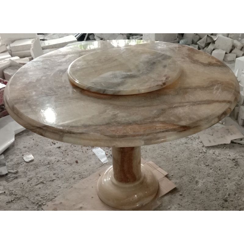 MEJA MARMER-MEJA MAKAN MARMER-MEJA MAKAN BULAT-MEJA MAKAN ONIX