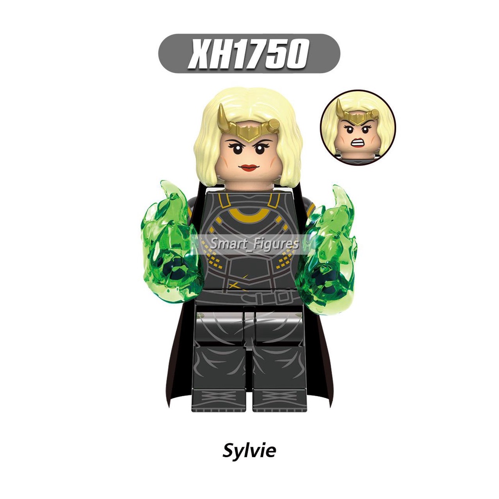 Loki Minifigures Time Variance Kewenangan Mobius Renslayer Kang the Conqueror Sylvie River Cruise Mini Figure Mainan Hadiah X0318