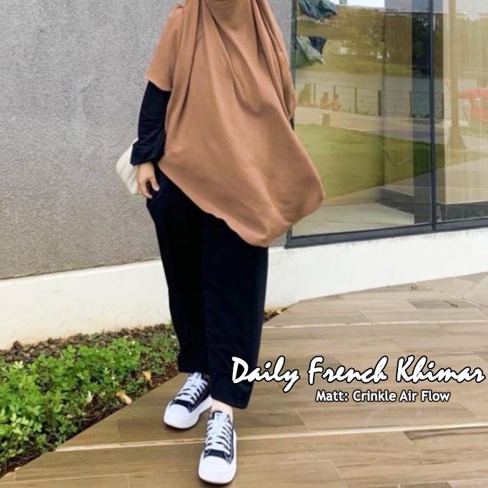 ➮ HIJAB JILBAB FRENCH KHIMAR SYARI CRINKLE AIR FLOW ֍