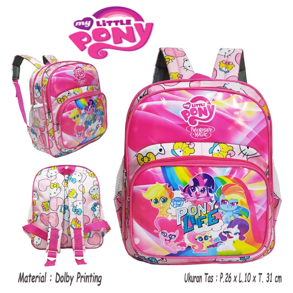 TAS SEKOLAH ANAK PEREMPUAN TK / PAUD KARAKTER UNICORN - LOL - LITTLE PONY - FROZEN RANSEL MINI ANAK CEWEK