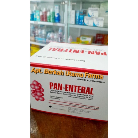 

PAN ENTERAL Box Isi 10 SACHET @40 GRAM RASA VANILA
