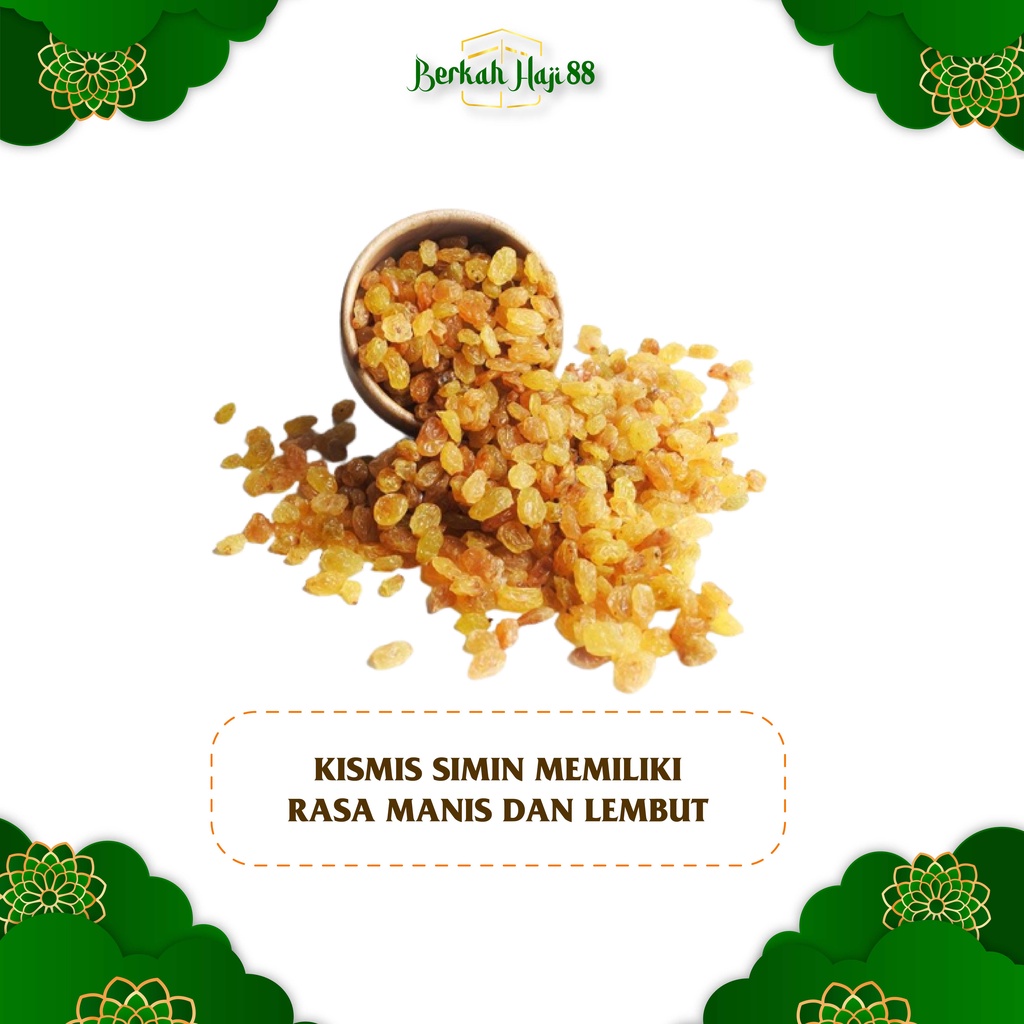 Kismis arab simin manis high quality original kismis raisin golden mutiara TERMURAH