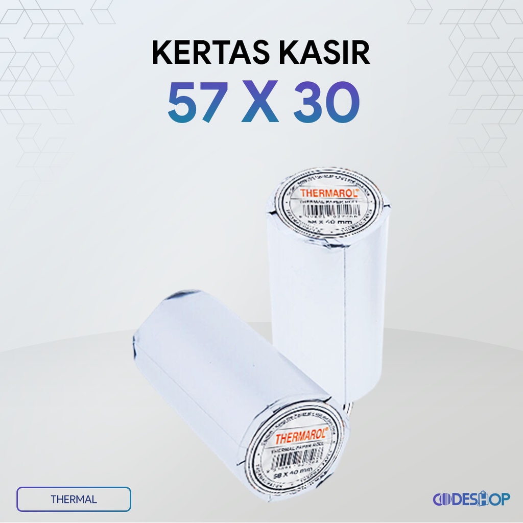 

Kertas Thermal 57x30 mm Thermarol 57x30 Grosir