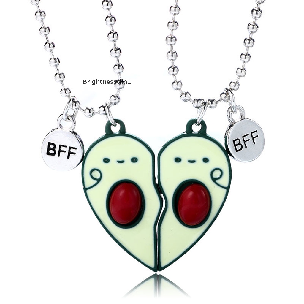 [Brightnessdin1] Kalung Anak Sepasang Alpukat Kalung Besi attract good friend BFF Nec Boutique