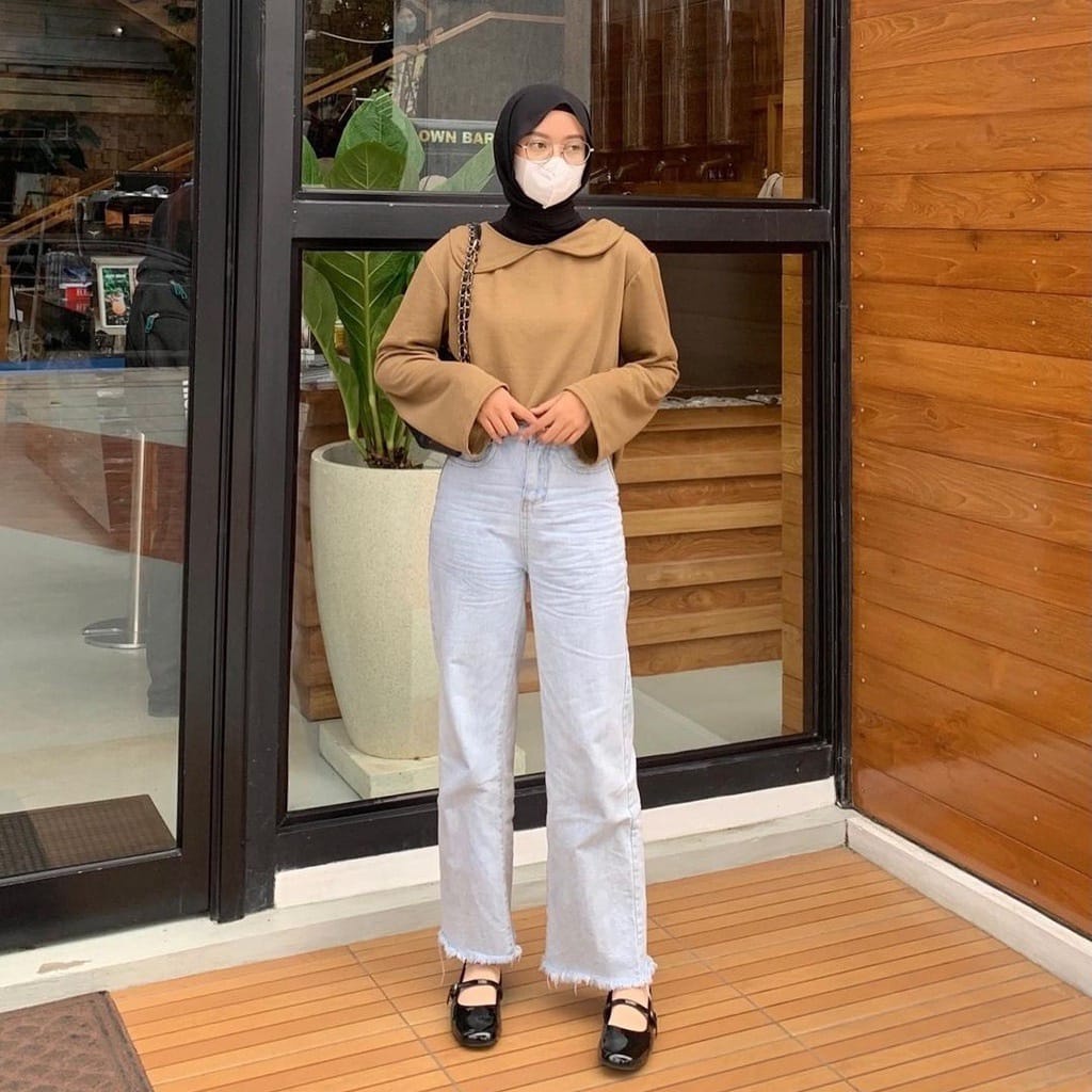 BEFAST - ZEC OOTD WANITA BLOUSE SHAN  / Lestari Blouse / Blouse Polos Formal / Pakaian Kerja Wanita Casual / Atasan Wanita Lengan Panjang / Fashion kekinian Remaja ABG Trendy / Outfit Wanita Hijab Terlaris