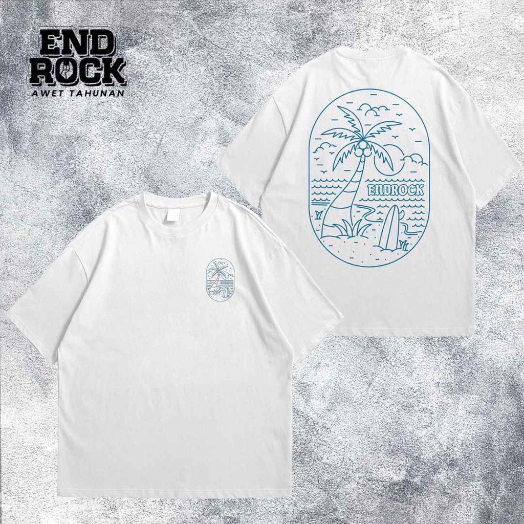 Kaos Oversize Original Endrock Tema Blue Beach