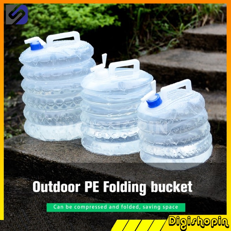 Botol Air Lipat Foldable Camping Water Storage 15 Liter / Botol Air 15 Liter / 5 Liter dengan keran pembuka / Botol Air Gunung Mendaki Outdoor Camping