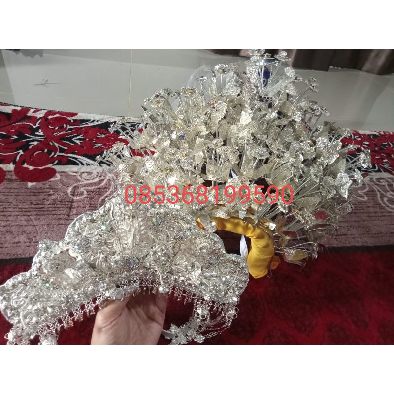 

beringin pasangko adat Palembang ready warna silver sepu perak