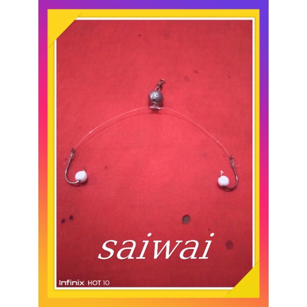 rangkaian pancing nila/mujaer (lobang)