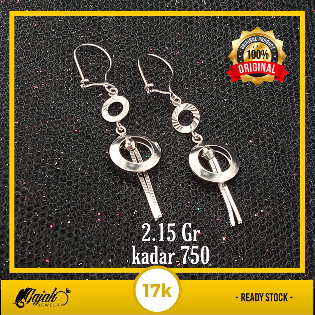 Anting emas 17k - 2.15 gr kadar 750 - 4230