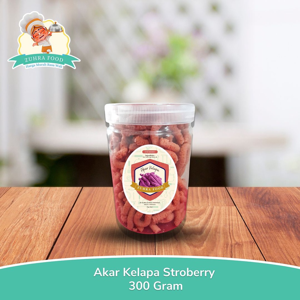 

Kue Akar Kelapa Stroberry 300 Gram