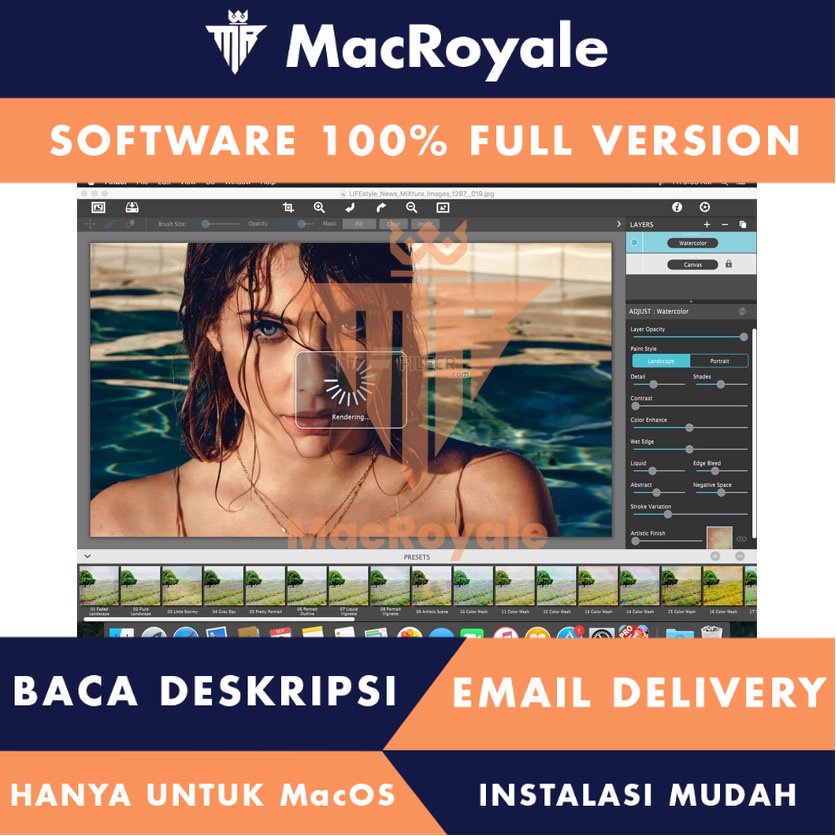 [MacOS] JixiPix Watercolor Studio Pro Full Version Lifetime Full Garansi