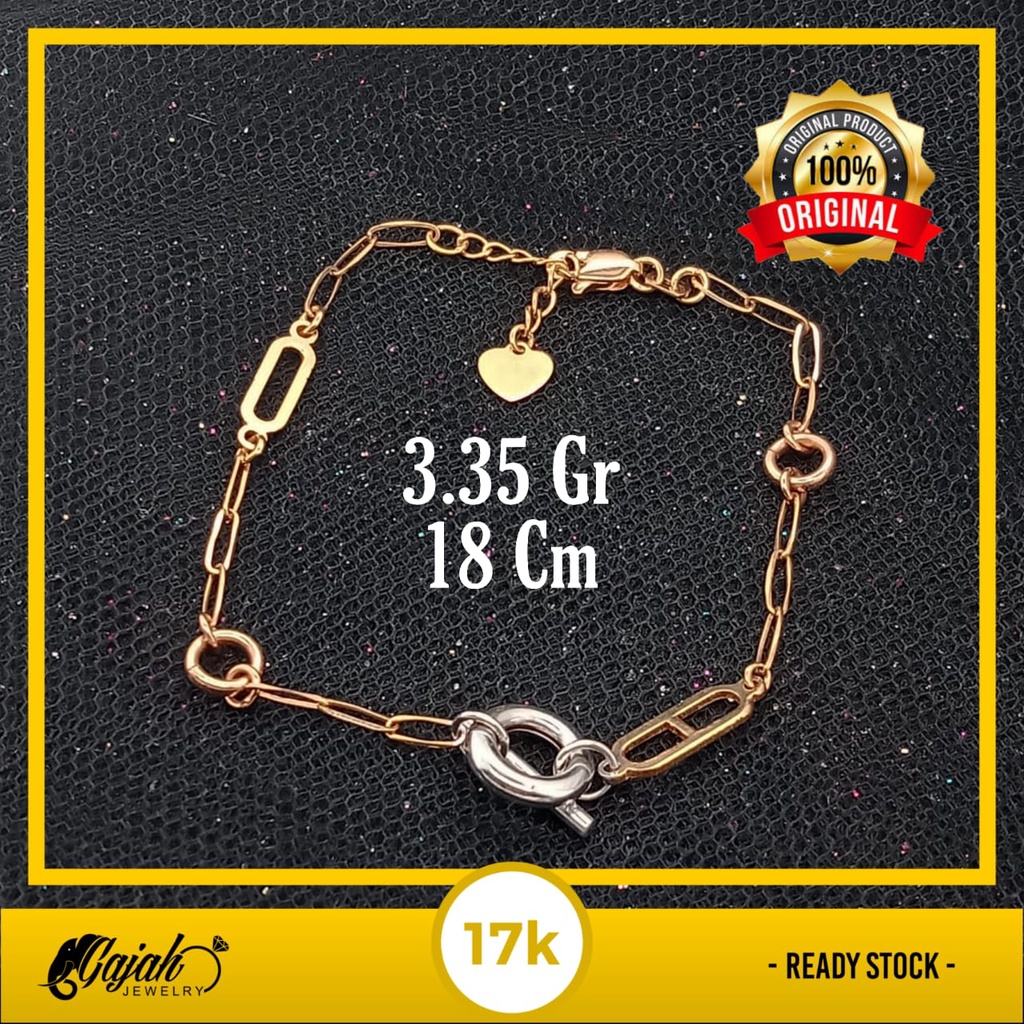 Gelang emas 17k - 3.35 gr kadar 750 - 4234