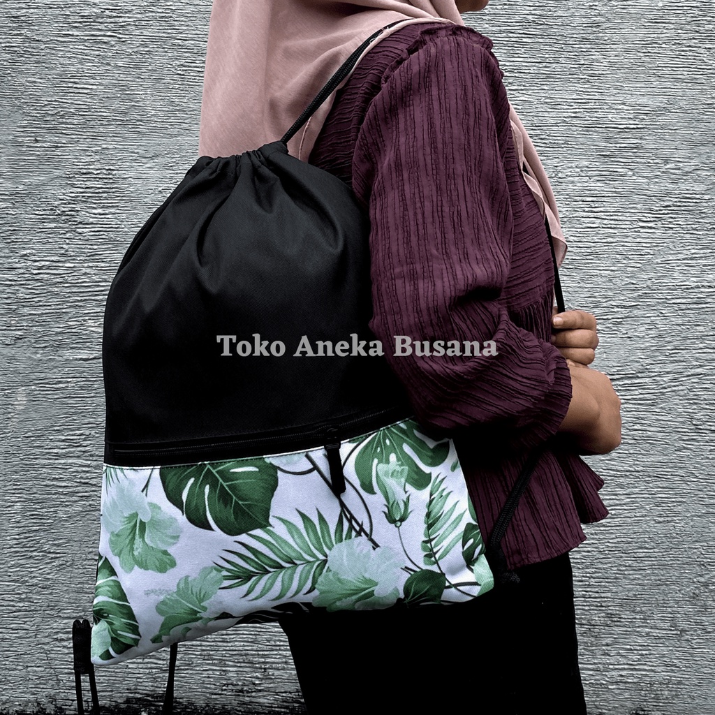 Tas Serut Wanita String Bag Tas Travel Drawstring Bag Tas Ransel Serut Wanita MTS0017