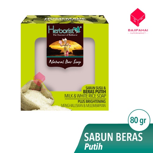 HERBORIST SABUN SUSU&amp;BERAS PUTIH 80GR