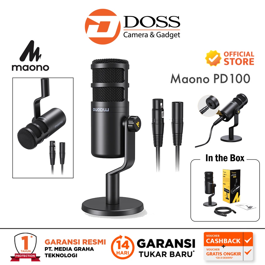 Maono PD100 Podcaster Dynamic XLR Maono PD-100 Microphone